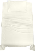 Royalelinens ROYALE LINENS 100% Organic Cotton Twin XL Sheet Set - Percale Weave - 3 Pieces Set - 1 Flat, 1 Deep Pocket Fitted Sheet and 1…