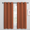 NICETOWN Bedroom Blackout Curtains 68 inches Long, Privacy and Thermal Insulated Blackout Drapes for Windows (Burnt Orange, 1 Pair, 42 x…