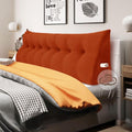 WOWMAX 100% Cotton Corduroy Headboard Pillow – California King Size Back Support Reading Wedge for Bed & Daybed, Plush Handmade Bolster…