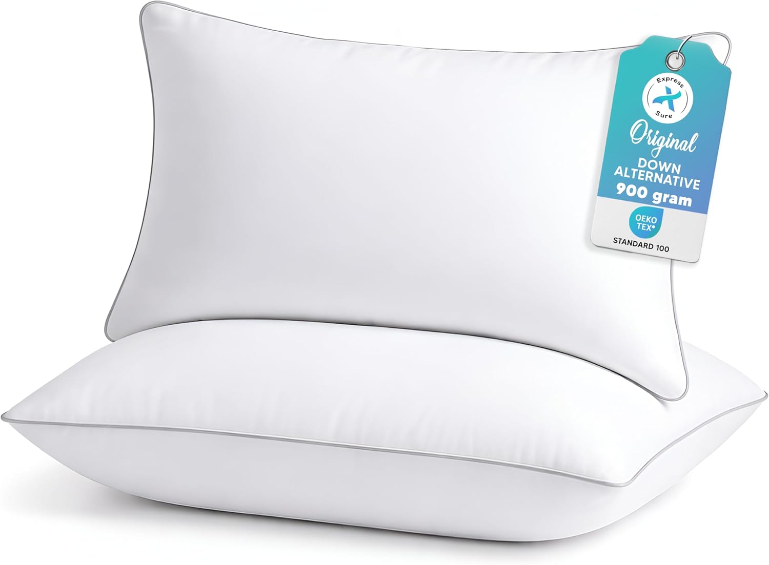 2 Pack Hotel Collection Bed Pillows Standard/Queen Size Set of 2 - Original Soft Down Alternative Pillow for Sleeping - Soft Support for…