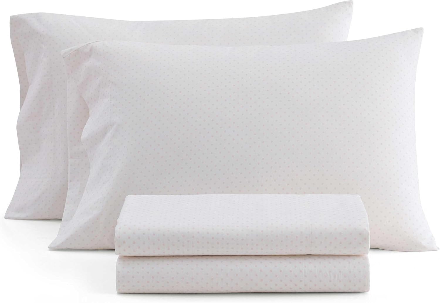 MarthaStewart Martha Stewart - King Size Sheets Set, Crisp & Tailored Cooling Sheets with a Naturally Smooth Cotton Percale Lightweight Fee…