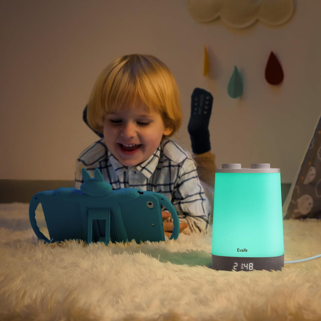 Baby Sound Machine, Nursery Night Light for Kids, Alarm Clock, White Noise Machine for Sleeping, OK to Wake Clock for Toddlers, APP…