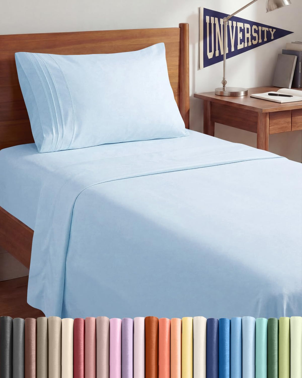 Twin XL Size 3 Piece Sheet Set - Comfy Breathable & Cooling Sheets - Hotel Luxury Bed Sheets for Women & Men - Deep Pockets, Easy-Fit…