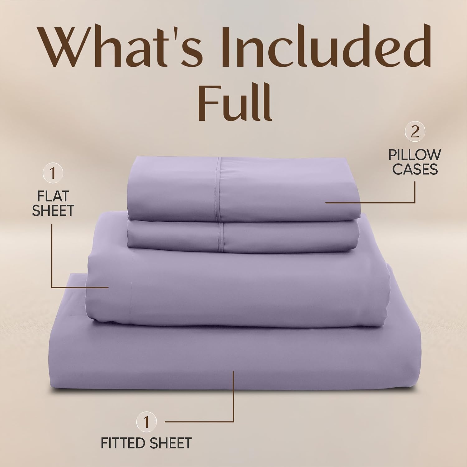 Utopiabedding Utopia Bedding Full Size Sheet Set – 4 Piece Bed Sheets, Soft and Breathable Microfiber, Includes 1 Fitted Sheet, 1 Flat Shee…