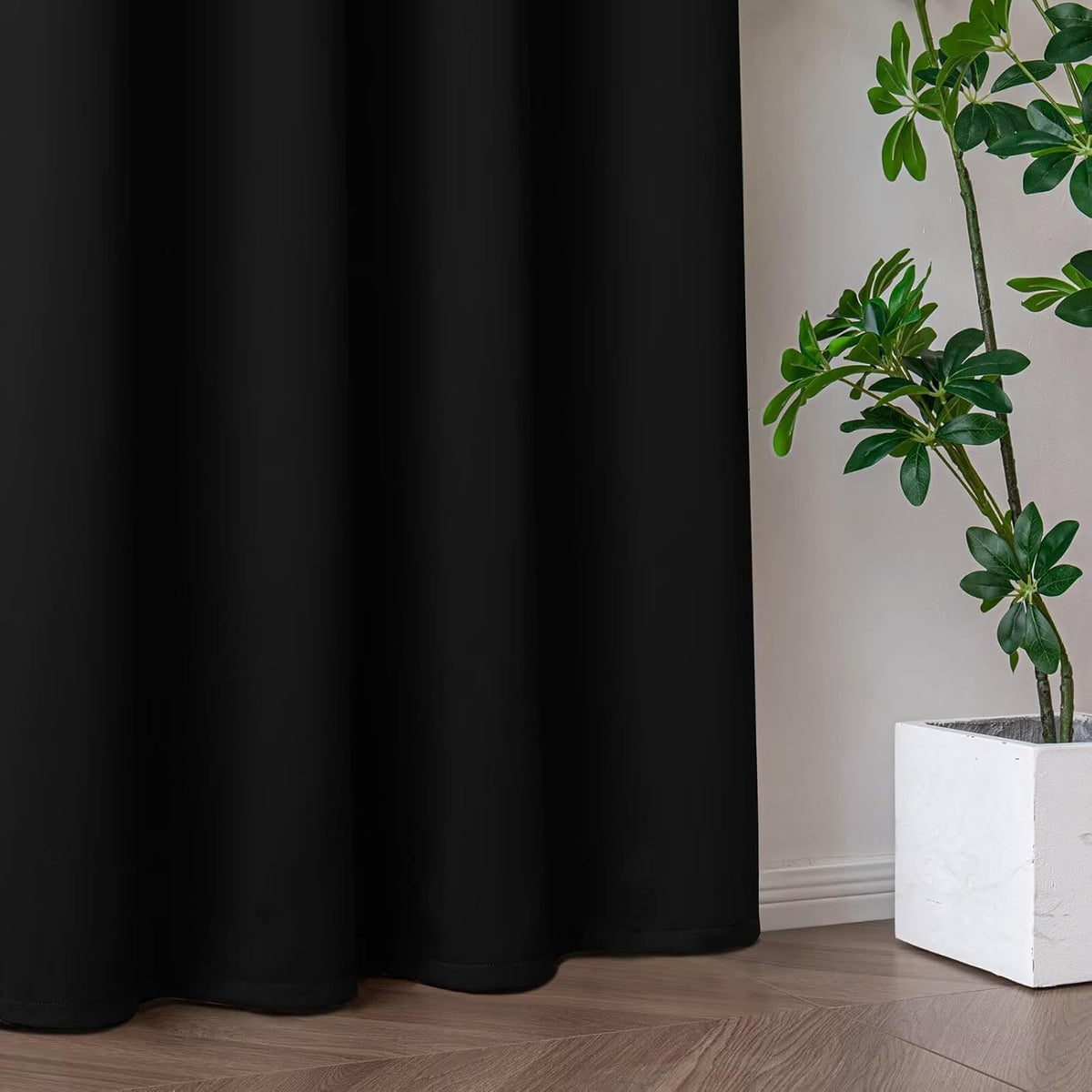 Igemaeve 100% Blackout Curtains for Bedroom Living Room, Sliding Door Curtains, Extra Wide Privacy Room Divider Grommet Thermal Insulated D…