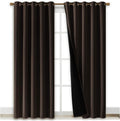Nicetown High-End Thermal Curtains, Full Blackout Curtains 84 inches Long for Dining Room, Soundproof Window Treatment Drapes for Hall Room…