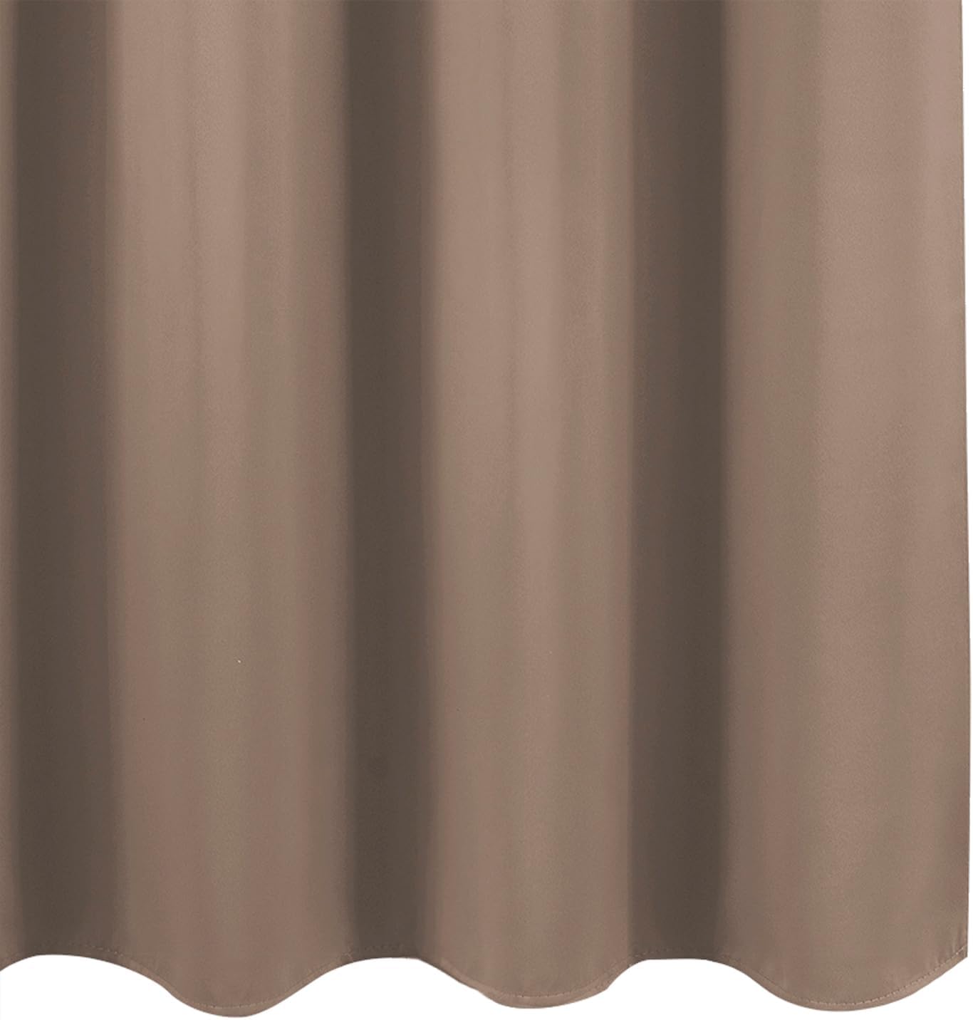 Lemomo Cappuccino Blackout Curtains 42 x 54 Inch Length Set of 2 Panels Grommet Bedroom Curtains for Living Room 54 Inch silver