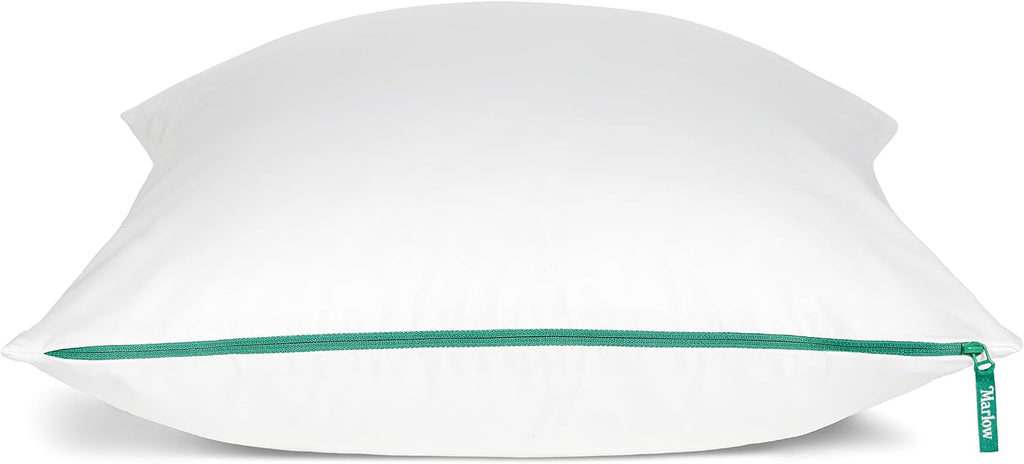 Marlow Cooling Pillow Case - Machine Washable - Zipper Pillow Cases - Made with 100% Long-Staple Cotton - Cooling-Infused Pillow Protector…