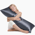 MR&HM Satin Body Pillow Cover, Soft and Breathable Body Pillow Case with Envelope Closure, Cooling and Silky Long Pillowcase for Hair and…