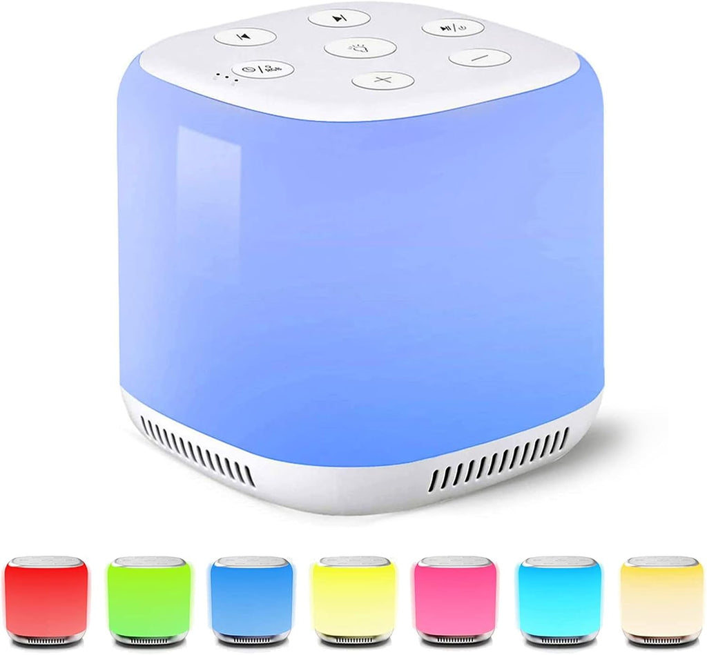 Antybored White Noise Machine with 7 Color Night Light and 34 Sounds for Soothing Emotions, Promoting Sleep, Sound Machine with T…