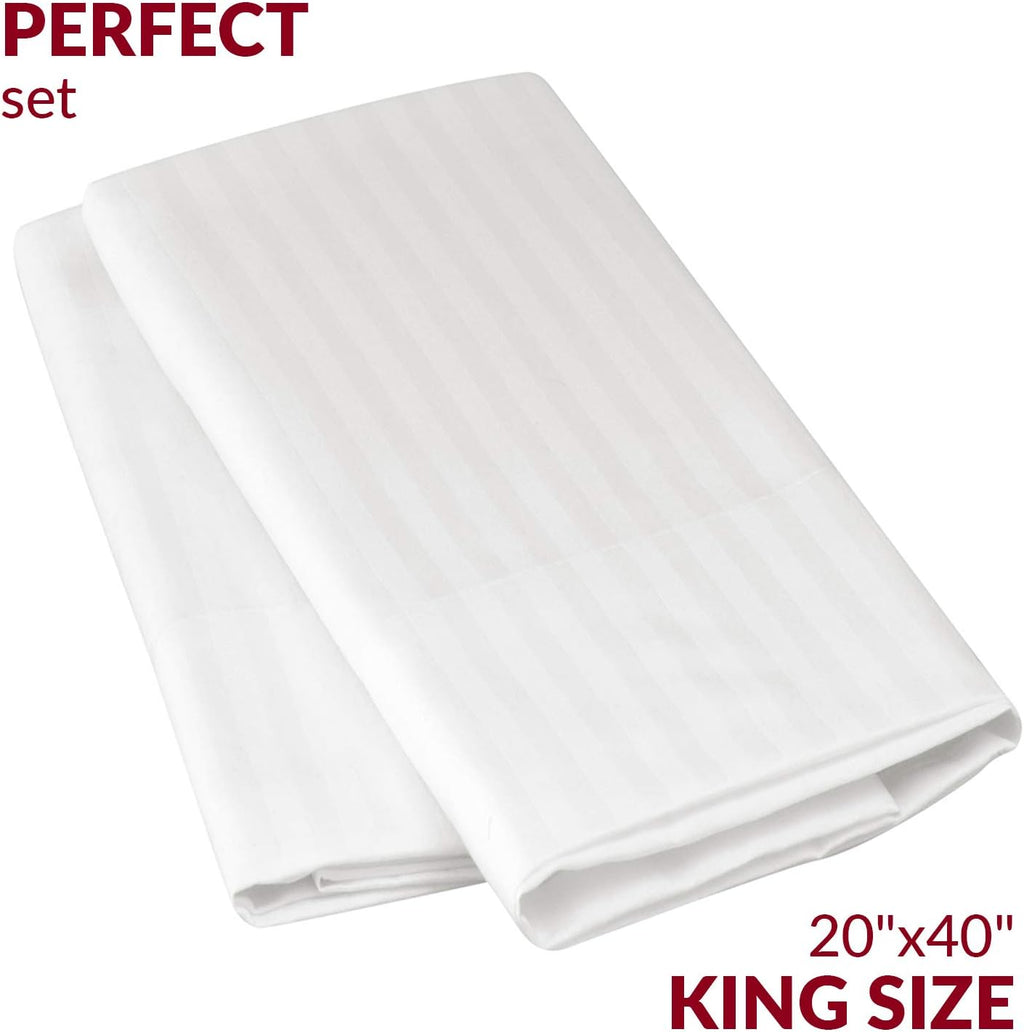 Mellanni Pillow Cases - Luxury, Extra Soft, Cooling Pillow Covers - 2 PC Iconic Collection Pillowcases - Envelope Closure (King 20" x 40",…