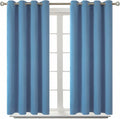 BGment Blackout Curtains for Bedroom - Grommet Thermal Insulated Room Darkening Curtains for Living Room, Set of 2 Panels (52 x 45 Inch, Fa…