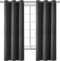 BGment Dark Grey Blackout Curtains for Bedroom, Black Out Curtains 63 Inch Long Thermal Insulated Sunlight Blocking Window Treatment Drapes…