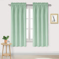 Dwcn Blackout Curtains Room Darkening Thermal Insulated Bedroom Curtains Window Curtain Panels, 38 x 63 inches Long, Set of 2 Light Green R…