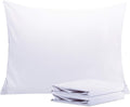 Ntbay Standard Pillowcase Set - 2 Pack Brushed Microfiber 20x26 Pillowcases - Soft, Wrinkle-Free, Fade-Resistant, Stain-Resistant, White Pi…