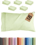 Standard Pillow Cases Set of 10 - Ultra Soft Hotel Quality Pillowcase Covers - Comfy & Wrinkle Free - Shrink & Fade Resistant - Machine…