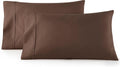 HCCollection HC Collection King Pillow Cases Set of 2- Microfiber, Extra Soft Pillowcases - easy maintenance & Machine Washable - Brown…