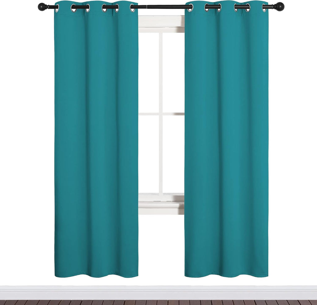 NICETOWN Room Darkening Curtains 72 inch Length 2 Panels, Thermal Insulated Grommet Blackout Curtains for Modern Casual Elegant Bedroom…