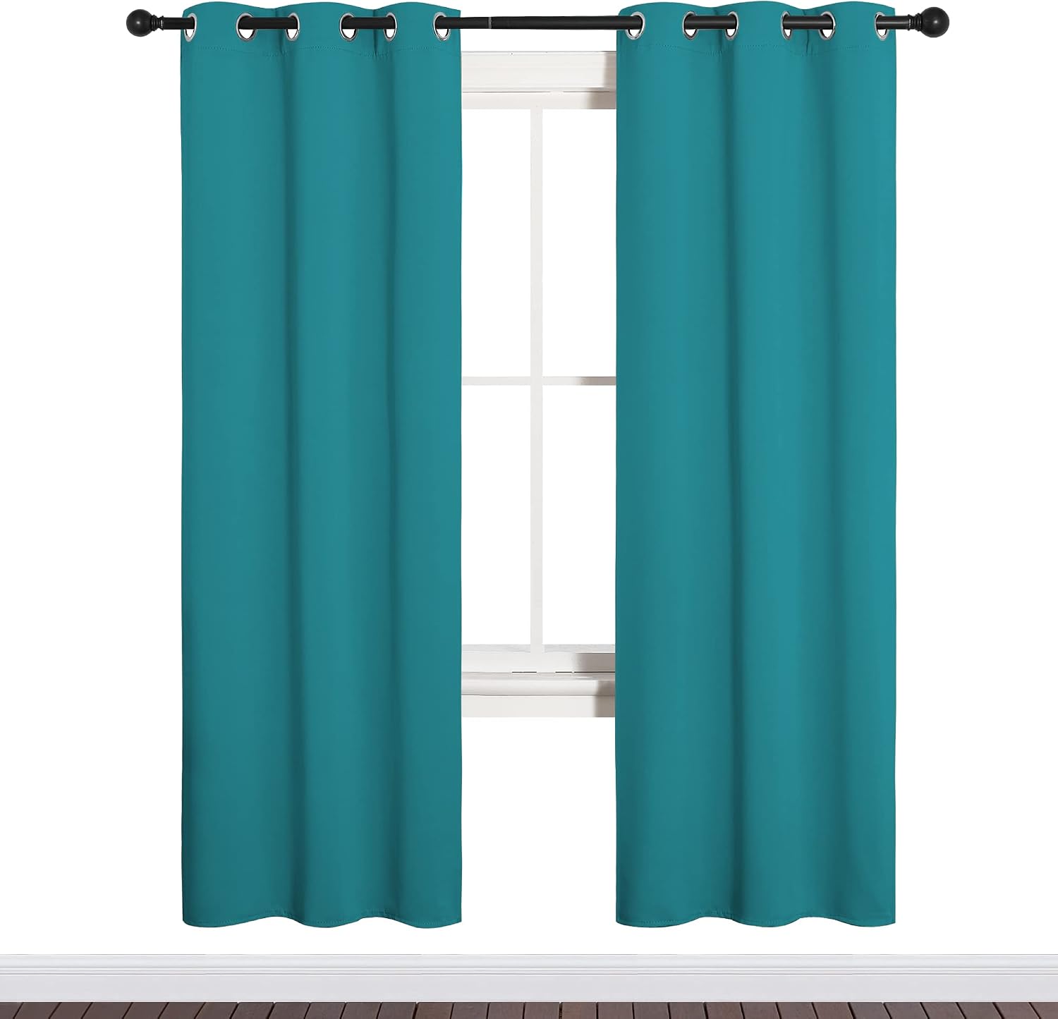 NICETOWN Room Darkening Curtains 72 inch Length 2 Panels, Thermal Insulated Grommet Blackout Curtains for Modern Casual Elegant Bedroom…