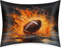Fire Sports Rugby Satin Pillowcase for Hair and Skin Soft Silk Pillow Cases with Envelope Closure Cooling Pillow Case Slip 15.99 Pillow…