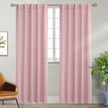 BGment Rod Pocket and Back Tab Curtains for Bedroom - Thermal Insulated Room Darkening Curtains for Living Room, 2 Window Curtain Panels (4…