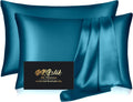 Home Silk Pillowcase 2 Pack, Mulberry Silk Pillow Cases Queen Size Set of 2, Anti Acne Silk Pillowcase for Hair and Skin, Natural Satin Pil…