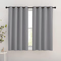 Nicetown Silver Grey Blackout Curtains for Bedroom - Triple Weave Grommet Top Thermal Insulated Window Treatment Light Blocking Drapes for…