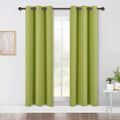 NICETOWN Window Drapery Panels Blackout Curtains, Window Treatment Thermal Insulated Solid Grommet Blackout Drapes for Bedroom (Set of 2…