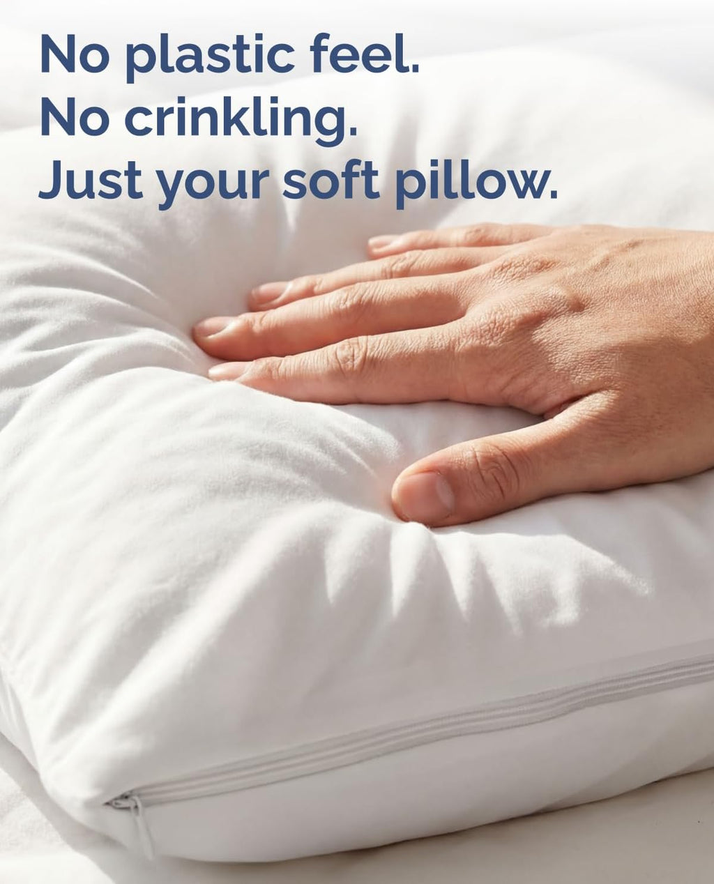 Set of 2 Pillow Protectors with Zipper - Queen Size - Bed Bug and Dust Mite Proof Pillow Covers - Noiseless, Moisture Wicking &…