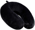 Travel Neck Pillow - 100% Memory Foam Support Pillow for Aiplanes Cars Home Use Office USC and Provides Neck Support (Black)