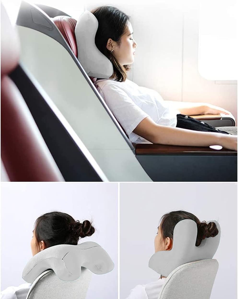 BigAnt Big Ant H-Shape Travel Neck Pillow & Desk Nap Pillow, 100% Memory Foam with Hollow Design to help reduce Arm Numbness, Ergonomic…