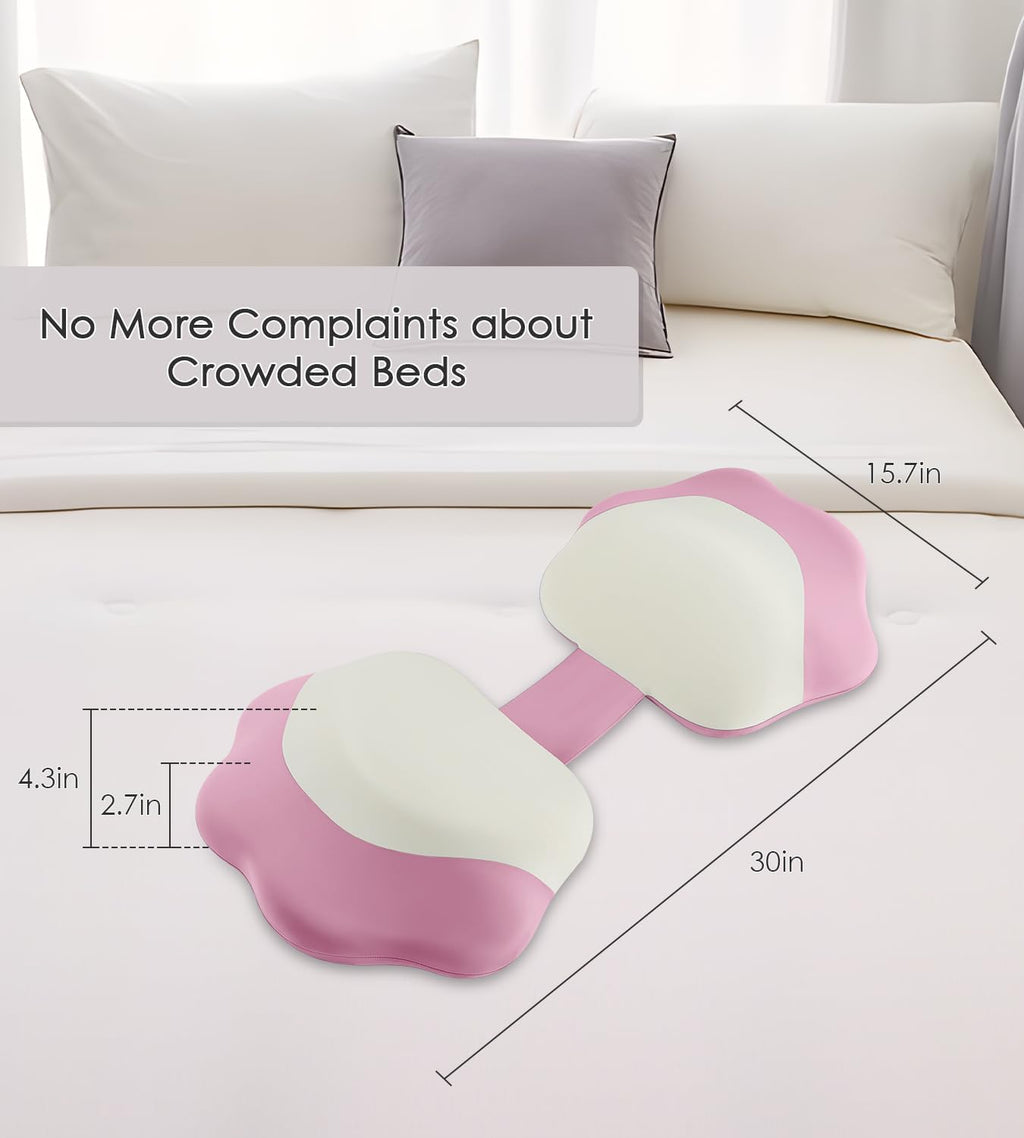 Donama Memory Foam Maternity Pillow for Sleeping, Pregnancy Pillows Support for Back Belly HIPS, Adjustable Travel Wedge Pillow for Pregnan…