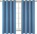 BGment Blackout Curtains for Bedroom - Grommet Thermal Insulated Room Darkening Curtains for Living Room, Set of 2 Panels (52 x 63 Inch, Fa…