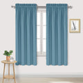 DWCN Blackout Curtains for Living Room Thermal Insulated, Energy Saving & Noise Reducing Bedroom Curtains, Stone Blue, W 42x L 63 Inch…