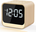 Housbay Wooden Sound Machine Alarm Clock for Bedrooms - Gentle Wake-Up with Birdsong, White Noise for Sleeping, Small Digital Clock for…