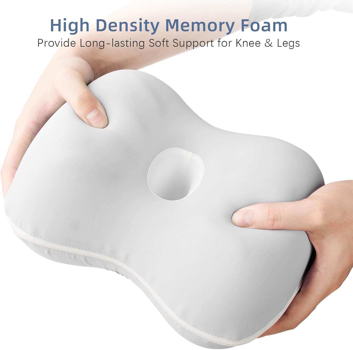 Leg Pillow for Side Sleeping - Between Knee Pillow for Side Sleepers - Ergonomic Memory Foam Knee Pillow for Knee Pain, Hip Alignment…