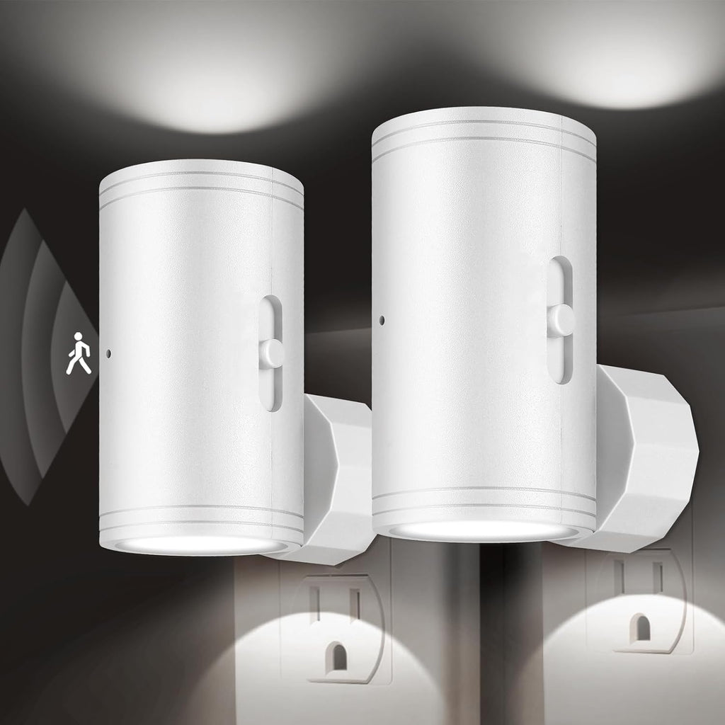 Motion Night Light Plug into Wall, Dim Standby Mode LED Nightlight with Dusk to Dawn Auto On/Off, 5000K Daylight Dimmable 5-150LM, for…