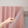 Self Adhesive Blackout Curtains- Stick on Curtains Shades Window Blinds Curtains No Rod Needed Easy to Hang Curtain, Use for Bedroom…