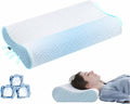 DR.DREAM Memory Foam Pillow for Sleeping, Cooling Gel Ergonomic Contour Firmness Bed Pillow for Neck Shoulder, Cervical Orthopedic…
