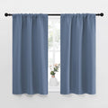 NICETOWN Kitchen Curtains, Short Blackout Curtains & Drapes, Thermal Insulated Blackout Curtain Panels for Kids Room, Play Room (Stone…