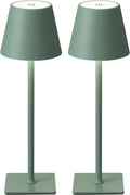 KDG 2 Pack Cordless Table Lamp, Portable LED Desk Lamp, 4000mAh Battery Operated, 3 Color Stepless Dimming Up, for…