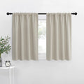 NICETOWN 2 Panels Blackout Curtains, Rod Pocket Thermal Insulated Drapes for Kitchen, Heavy Duty Small Window Treatment for Dorm Room…