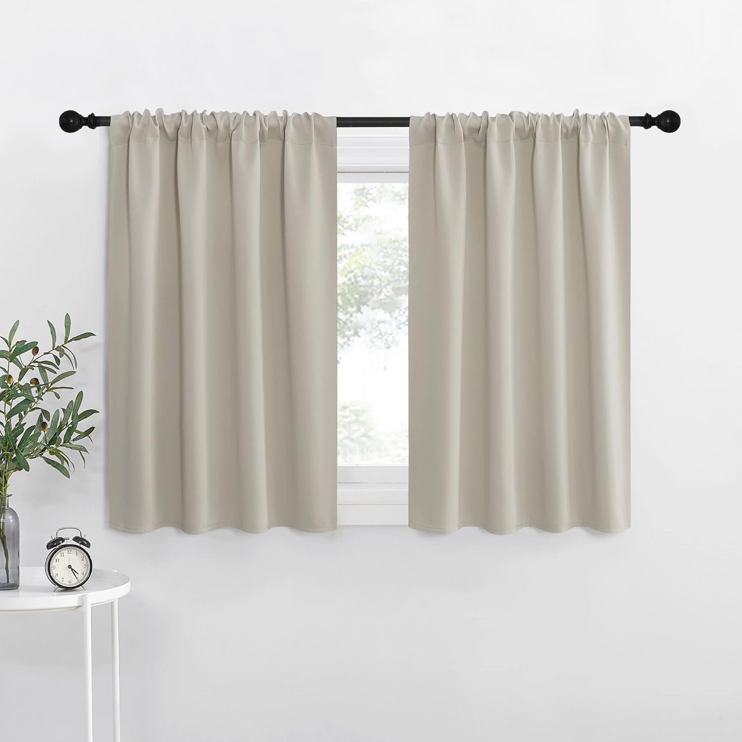 Nicetown Blackout Curtains for Living Curtains, Room Darkening Window Curtain Panels, easy maintenance Solid Thermal Insulated…