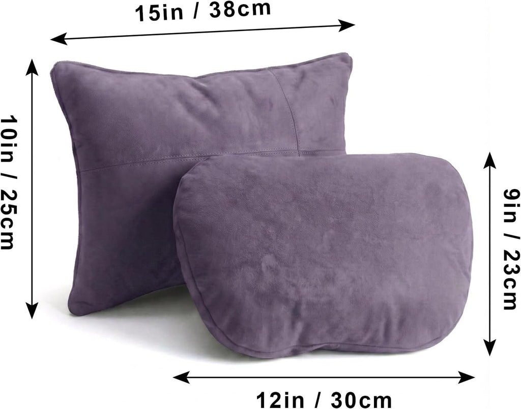 WELBRIT 2PCS Car Pillow for Car Neck Pillow for Driving Seat Neck Support Soft Cushion Back Support Head-Rests for Vehicle Sleeping…