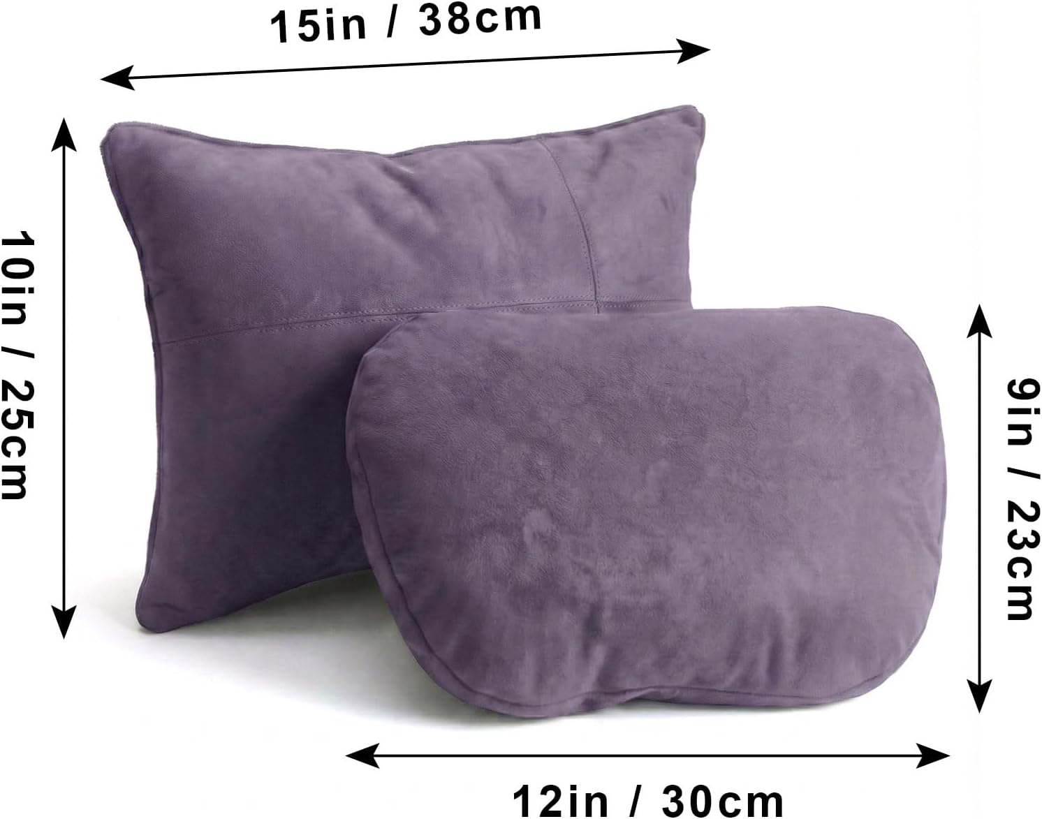 WELBRIT 2PCS Car Pillow for Car Neck Pillow for Driving Seat Neck Support Soft Cushion Back Support Head-Rests for Vehicle Sleeping…