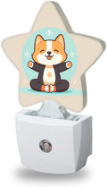 Cute Corgi Dog Night Light for Kids, Cartoon Animal Night Lights Plug Into Wall, Lightweight Dusk to Dawn Light Sensor Warm Nightlights…