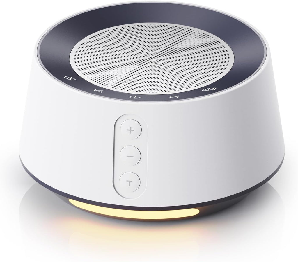 BGOVERSSWhiteNoiseMachine White Noise Sound Machine with 20 Soothing Sounds, 10 Colors Night Light Sleep Machines Home Office Travel, 5 Tim…