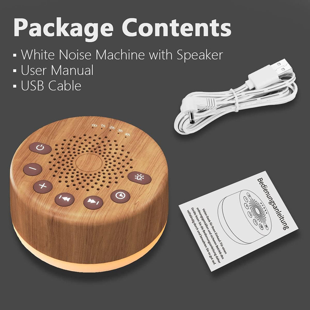 Easysleep Sound White Noise Machine with 25 Soothing Sounds and Night Lights with Memory Function 32 Levels of Volume and 5 Sleep Timer Pow…