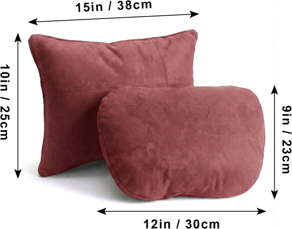 WELBRIT 2PCS Car Pillow for Car Neck Pillow for Driving Seat Neck Support Soft Cushion Back Support Head-Rests for Vehicle Sleeping…