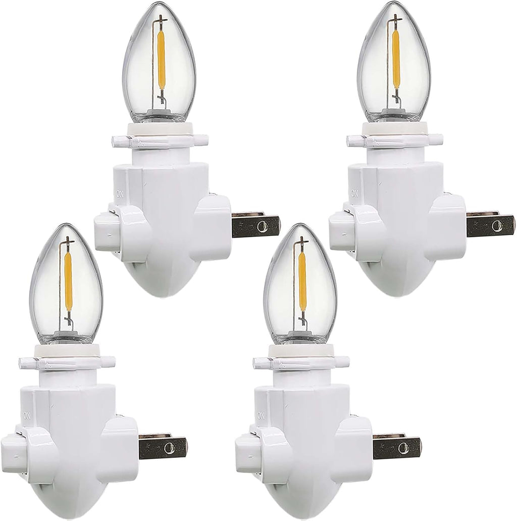 Plug-in Night Lights, Standard Plug-in Nightlight Module, On/Off Switch, E12 Socket C7 Led Light Bulbs, Suitable for DIY Handmade Decorative…